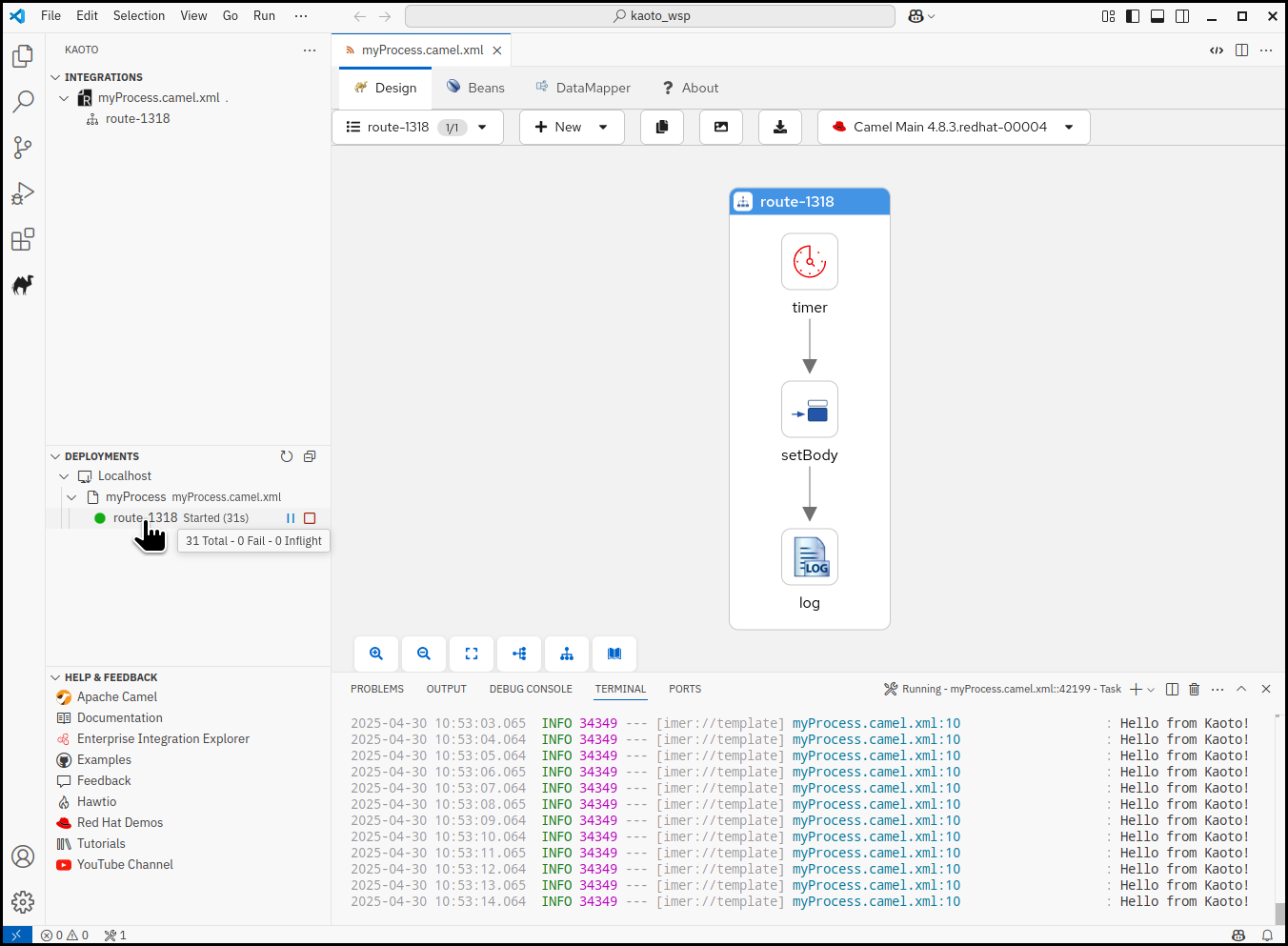 Kaoto perspective view